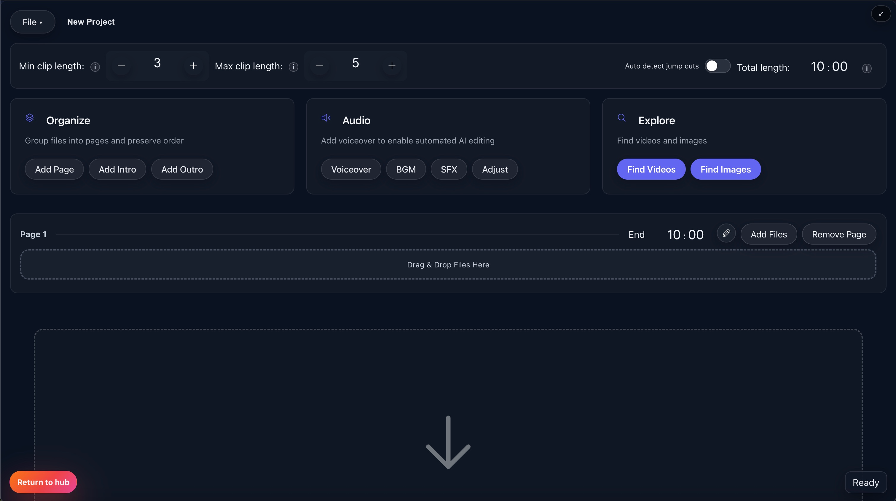 Screenshot: Adding Files