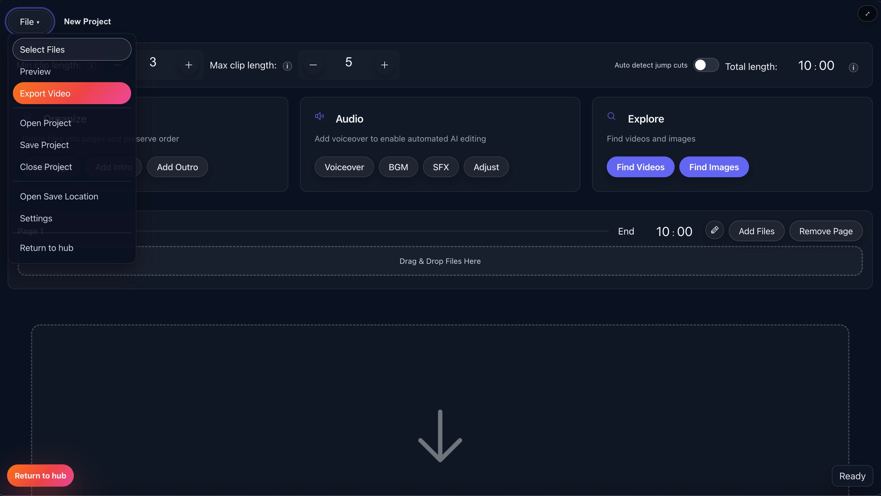 Screenshot: AI Video Editing Workflow